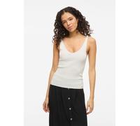 Vila VIWENNIE V-NECK RIB KNIT S/L TOP - NOOS M Blanco