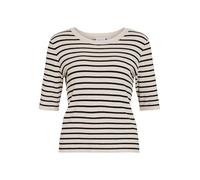 Vila Vizicha O-Neck 2/4 Stripe Knit Top/R, Abedul, M