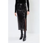 Vila VIZIKKI MIDI SEQUIN SKIRT/DC L Negro