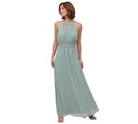 Vila Vimilina Maxi Dress/Su Noos-Cuello de sujeción Vestido, Verde Milieu/Detalle: elástico, 36 para Mujer