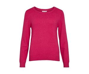 Vila Women's Viril O-Neck L/S Knit Top-Noos