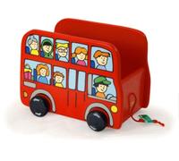 Vilac - 2123 - Juguetes de arrastre madera - Bus con cuerda para tirar para Doudou