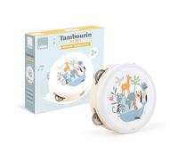 VILAC 7112 - Pandereta de Animales del Mundo - Sarah Betz - Juguete Musical - 1 pandereta de Madera - Juegos de Despertar para niños de Madera - Juguete para niños a Partir de 3 años