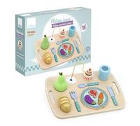 VILAC 8128 - Bandeja de Comedor para Actividades y Despertar, Juguete de Primera Edad, 1 Bandeja de Comedor multiactividad de Madera, de Madera, a Partir de 18 Meses