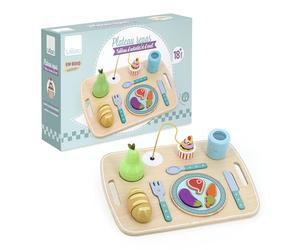 VILAC 8128 - Bandeja de Comedor para Actividades y Despertar, Juguete de Primera Edad, 1 Bandeja de Comedor multiactividad de Madera, de Madera, a Partir de 18 Meses