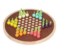 VILAC-A Trip Across The Vegetable Garden-Chinese Checkers Juegos de Mesa, Multicolor (2165)
