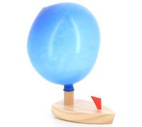 Vilac Boat Balloon Powered, Natural/Blue/Red Bote de Globo, Color Madera (2906)
