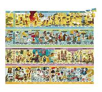 VILAC- Grande Frise historique Puzzle 4 x 100 pcs Bicicletas y monopatines para Dedos, Multicolor (2737)