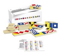 Vilac Dominos - Marina Nacional - Juego de Mesa educativa - Juguetes de Madera - Descubrimiento de Formas y Colores - para niños de 2 años