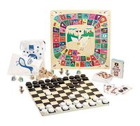 Vilac- Grand coffret Multi-Jeux P,Arrhenius Set Juegos de Mesa clásicos Madera Ingela P.Arrhenius, Multicolor, Talla única (XVC-7609)