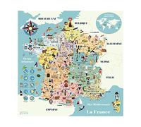 Vilac Tarjeta de Francia magnética Ingela P.A-A Partir de 5 años-7611, Multicolor, 50 x 44 x 1 cm (7611)