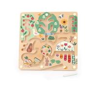 Vilac - Laberinto magnético en mi jardín por Sarah Betz - Bolas de Madera y lápiz magnético - Motricidad Fina y botánica - inspiración Montessori - Idea de Regalo Educativo Desde 2 años - 7124