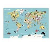 Vilac Mapa magnético del mundo Ingela P.a-AB Imanes multicolor (7612)