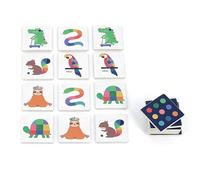 Vilac- Memo imagier de Madera, Animales-Andy Westface, 7423, Multicolor
