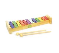 Vilac and Metal Metallophone, 12-Notes Xylophone with 2 Wooden Chopsticks Instrumento de Juguete niños, fomenta la Creatividad Musical, Multicolor, 3 Years+, 33 x 11.5 x 5 cm (8307)