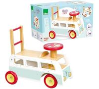 VILAC- Minibus porteur 2 en 1 Aviones, Color Azul (1011S)