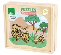 Vilac- Panda Puzzle, 8569, Multicolor