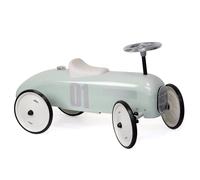 Vilac - Portador de Coche Vintage Verde Salvia de Metal - Asiento Ajustable, Ruedas de Goma y se Entrega en Kit de Montaje - Juguete de Primera Edad Resistente - Idea de Regalo para el Primer