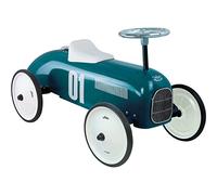 Vilac- Porteur Voiture Vintage Bleu Pétrole Aviones, Color Azul (1123)