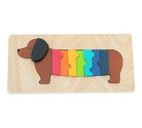 Vilac - Puzzle/empotrar en Volumen para Perros - Andy Westface - Juguete de Despertar de Madera Original - Aprendizaje de Colores - Método Montessori - para niños de 2 años