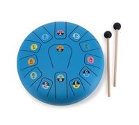 Vilac - Tongue Drum 13 notas de metal 25 cm - Accord Do Mayor, 2 varillas, 16 partituras y funda - Oreja musical, ritmo y concentración - Regalo musical para niños a partir de 5 años - 8382