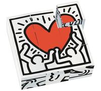 Vilac Cubos de madera Keith Haring Juguetes para apilar y encajar Multicolor (9227)