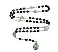 Vilage Gift Importters - Rosario para Dama de Dolores (4 Estilos), Cuentas de Madera de Cristal o Perlas