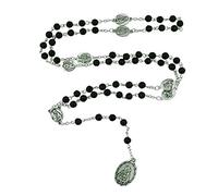 Vilage Gift Importters - Rosario para Dama de Dolores (4 Estilos), Cuentas de Madera de Cristal o Perlas