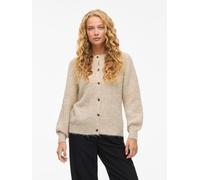 Vila Vilampe mpe O-Neck L/S Knit Cardigan Noos, Super Light Natural Melan, XXL para Mujer