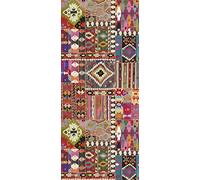 Vilber, Alfombra de Vinilo Antideslizante, Lavable e Impermeable, Fácil de Limpiar, Decorativa para Cocina, Pasillo, Entrada, Habitación y Salón. Multicolor. SHIRAZ 01 52x120 cm