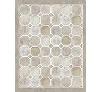 Vilber, Alfombra Vinilo, Baldosas, Azulejos, Pasillo, Cocina, Salón, Beige. Diferentes tamaños. Medida: 155x200 cm. Octo 10.