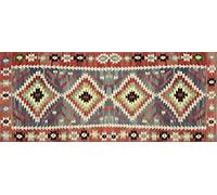 Vilber, Alfombra Vinilo, Étnico, Rombos, Pasillo, Cocina, Salón, Hogar. Multicolor. Diferentes tamaños. Medida: 78x180cm. Kilim.2574 01.