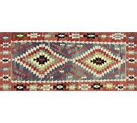 Vilber, Alfombra Vinilo, Étnico, Rombos, Pasillo, Cocina, Salón, Hogar. Multicolor. Diferentes tamaños. Medida: 52x120cm. Kilim.2574 01.