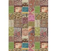 Vilber, Alfombra Vinilo, Patchwork, Pasillo, Cocina, Salón, Hogar. Multicolor. Diferentes tamaños. Medida: 155x200 cm. Sharif 01.