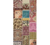 Vilber, Alfombra Vinilo, Patchwork, Pasillo, Cocina, Salón, Hogar. Multicolor. Diferentes tamaños. Medida: 52x100 cm. Sharif 01.