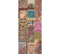 Vilber, Alfombra Vinilo, Patchwork, Pasillo, Cocina, Salón, Hogar. Multicolor. Diferentes tamaños. Medida: 52x120 cm. Sharif 01.