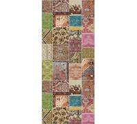 Vilber, Alfombra Vinilo, Patchwork, Pasillo, Cocina, Salón, Hogar. Multicolor. Diferentes tamaños. Medida: 78x180cm. Sharif 01.