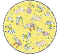 VILBER Kids Alfombra Vinilo Infantil. ZIBA Color 60. Diámetro 97 cm. 2 Colores y 5 Medidas