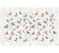 Vilber Kids Mariposas Alfombra, Vinilo, Multicolor, 153x200x0.2cm