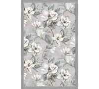 Vilber Magnolia DU 01 100X155 Alfombra, Vinilo, Gris, 100 x 155 x 0.22 cm