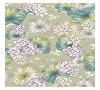 VILBER Papel pintado, estampación digital sobre tejido-no tejido, pvc free, tintas ecológicas hp latex. Ancho especial de 68 cm x10 m. de largo. Cubre 6,80 m2. ESTANQUE.22 W-02