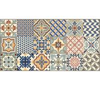 Vilber Toledo DU 01 52X100 Alfombra, Vinilo, Multicolor-01, 52 x 100 x 0.22 cm