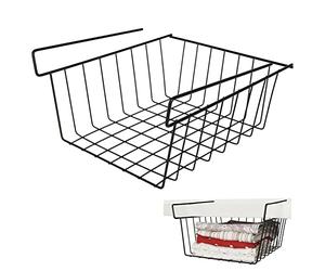 Vilde Cesta colgante de metal negro, 27,5 cm