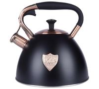 Vilde Hervidor de agua de inducción 2 L - Hervidor de acero inoxidable para cocina de inducción/cocina de gas/estufa de leña - Hervidor de silbato - Ideal para té y café - Hervidor de agua robusto