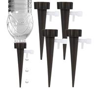 Vilde Irrigator para Flores, Plantas, Sistema, Botella de riego, Juego de 4, Negro, 13,5