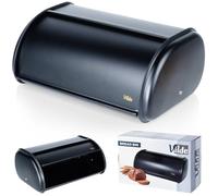 Vilde Panera de acero negro, 43 x 27,5 x 18,5 cm