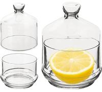 Vilde Recipiente de cristal para limón, con tapa, 9 x 12 cm