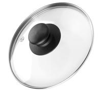 Vilde Tapa de cristal con anillo de acero inoxidable para olla y sartén, diámetro (16 cm) 12, 14, 16, 18, 20, 22, 24, 26, 28, 30, 32 cm, cristal resistente al calor a 200 °C, tapa universal