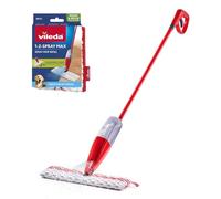 Vileda 1·2 Spray Max, Fregona Mopa con Spray pulverizador, Friega el suela sin cubo, Botella 650ml, Recambio reutilizable de microfibra, Para todo tipo de suelos