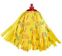Vileda 128263 - Fregona, 30% microfibra, color amarillo | 30% microfibra | fuerte succión | compatible con sistemas SuperMocio | Cabezal en forma de limón para esquinas | Amarillo